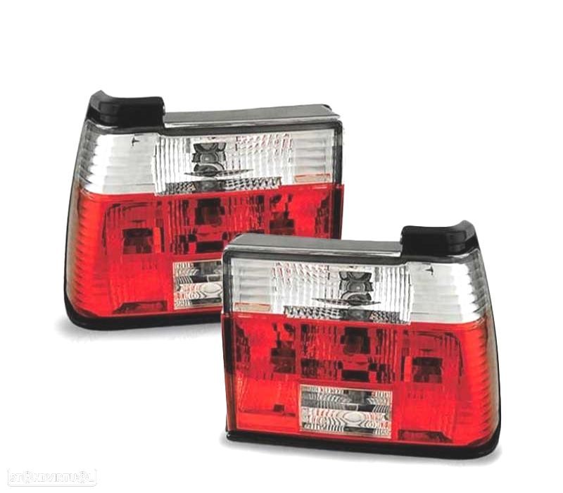 FAROLINS TRASEIROS VOLKSWAGEN VW JETTA 84-91 BRANCO VERMELHO - 1