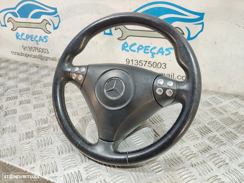 Volante Completo em Pele Multifunções Mercedes Benz SLK R171 - 2