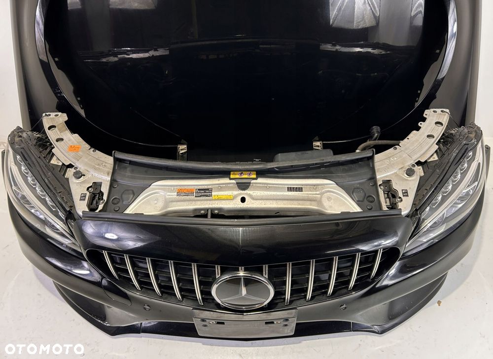 MERCEDES W205 AMG ZDERZAK MASKA CHŁODNICE PAS - 5