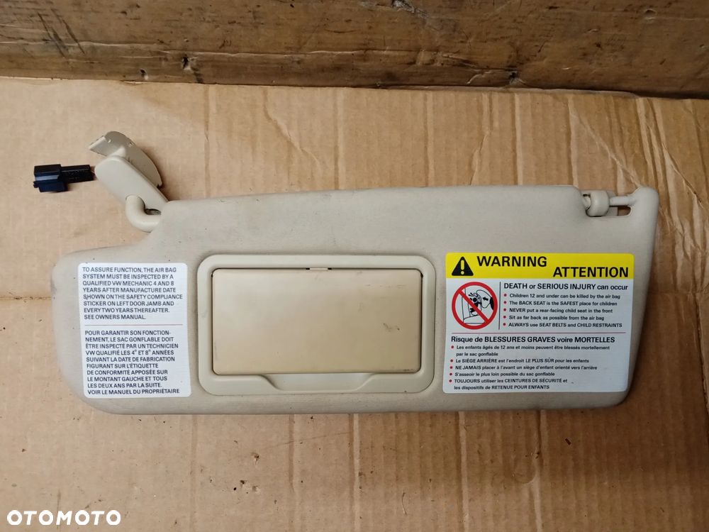 Słonecznik osłona przeciwsłoneczna lewa VW New Beetle 3B0857551 8D0857551E - 2