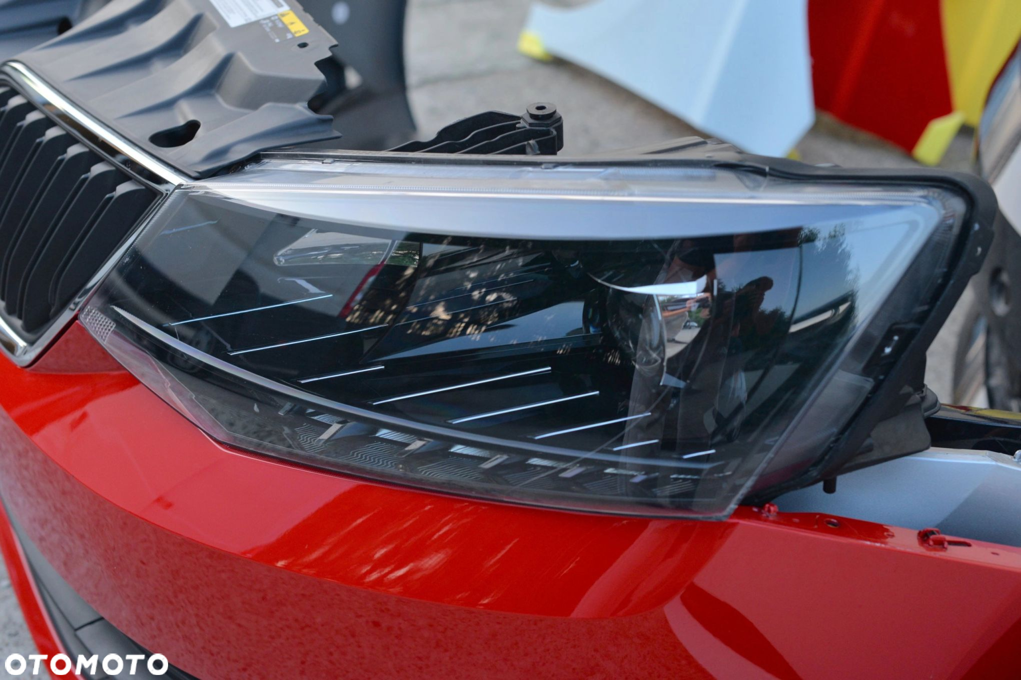MASKA ZDERZAK GRILL BŁOTNIK PAS LAMPA H7 XENON BELKA SKODA FABIA 3 III - 9