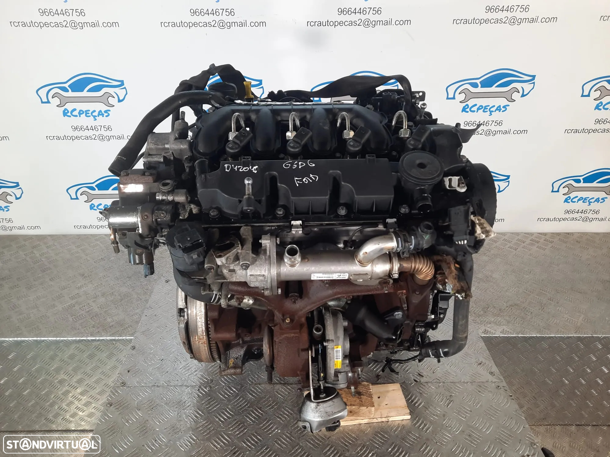 MOTOR COMPLETO 2.0 TDCI 16V 136CV G6DG FORD KUGA CMAX C-MAX FOCUS MOTOR ARRANQUE ALTERNADOR BIMASSA COMPRESSOR EMBRAIAGEM BOMBA DIRECAO INJETORES - 5
