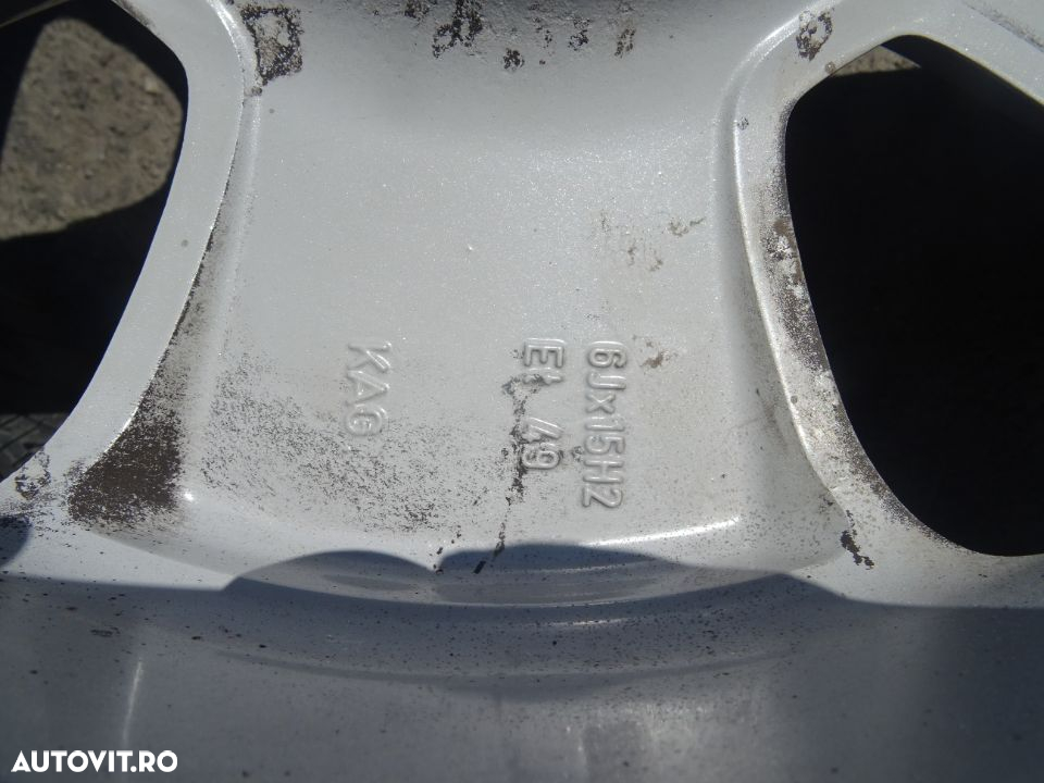 Vand Jante aliaj cu Cauciucuri Opel Astra G 195/60 R15  6Jx15H2ET49 din 2007 cod: 24437244 - 6