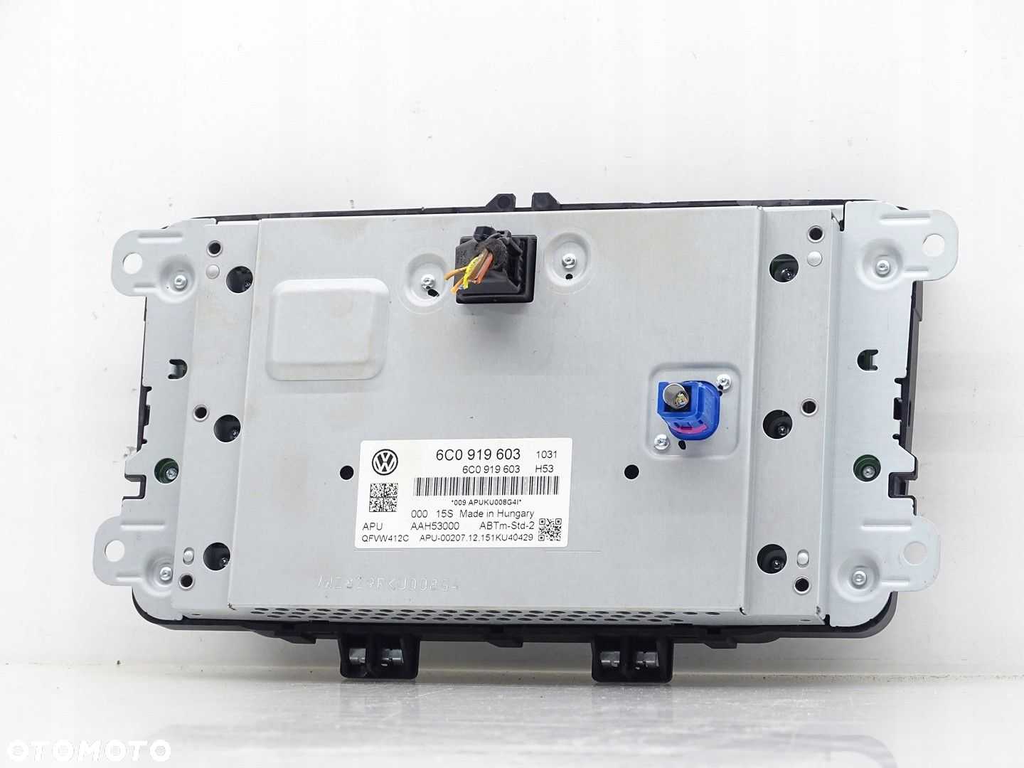 EKRAN WYŚWIETLACZ MONITOR LCD MMI RADIA VW POLO V 6C 6C0919603 - 2