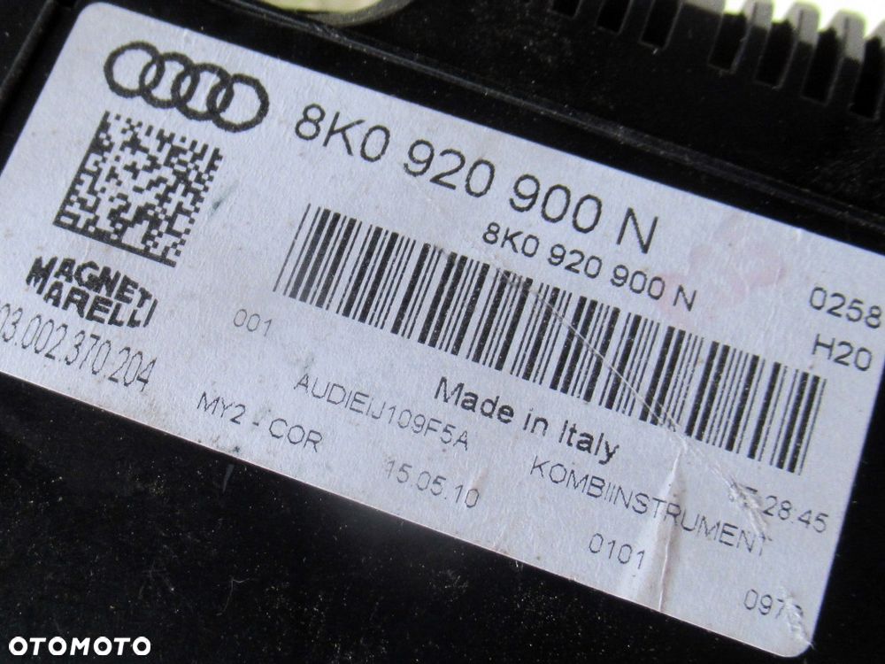 AUDI A4 B8 1.8 TFSI LICZNIK PRĘDKOŚCIOMIERZ ZEGARY EUROPA 8K0920900N - 3