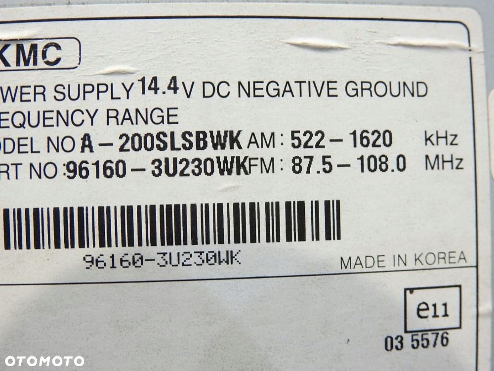 RADIO CD KIA SPORTAGE III 96160-3U230WK A-200SLSBWK - 5