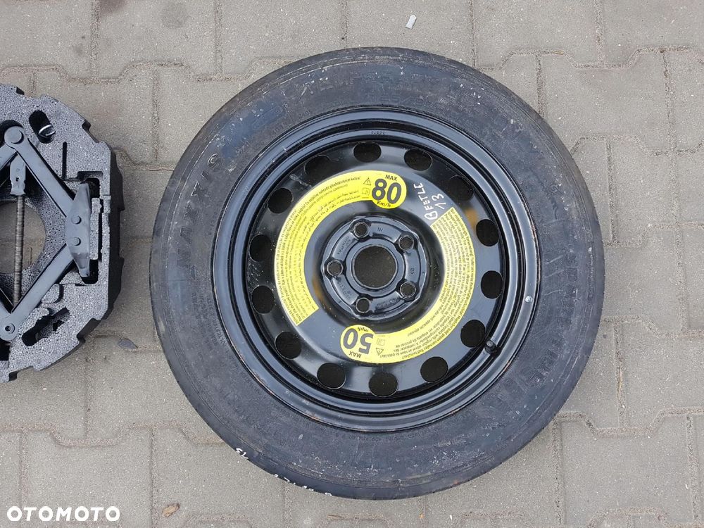 VW BEETLE 5C5 11-19r KOŁO DOJAZDOWE 16 5X112 LEWAREK - 3