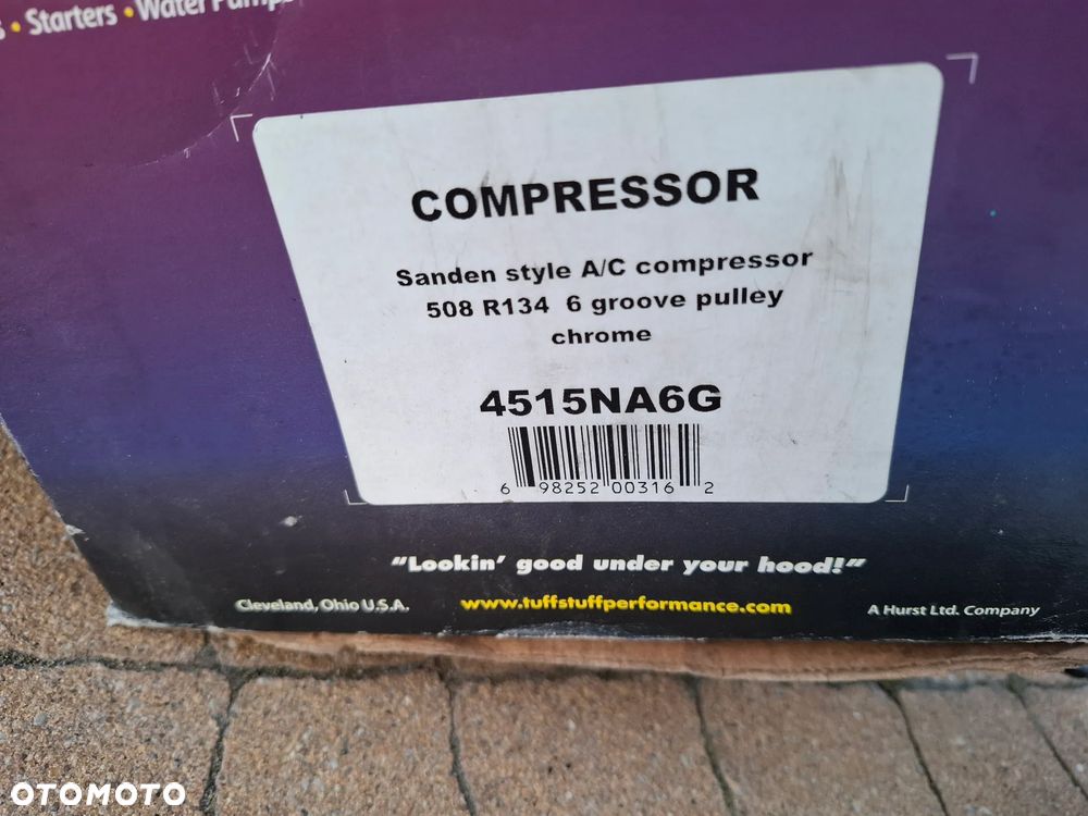 Kompresor klimatyzacji 4515naa6g compressor tuff stuff 508 r134 6 groove pulley - 8