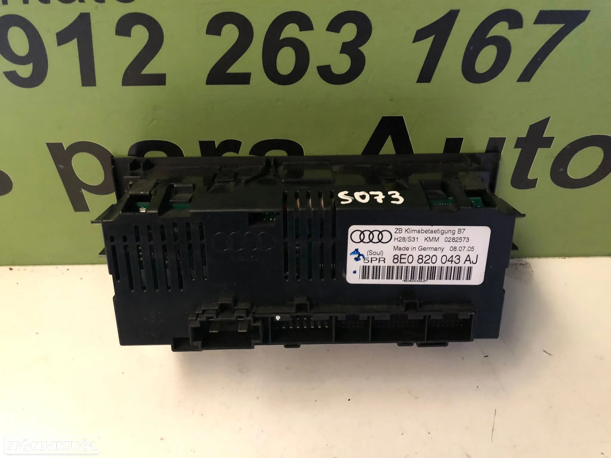 AUDI A4 B6 B7 CLIMATRONIC SOFAGEM - S073 S074 - 3