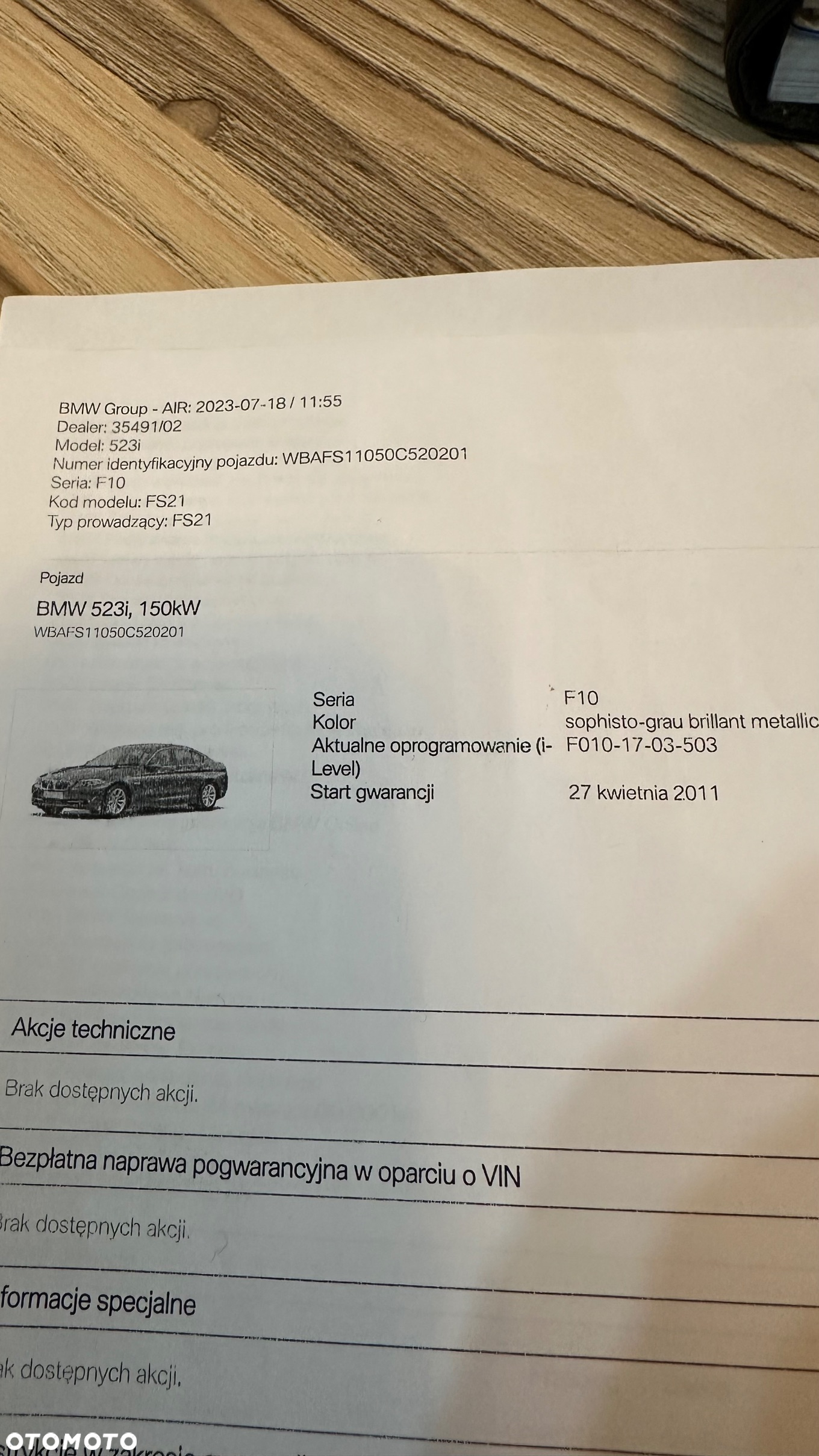 BMW Seria 5 523i Sport-Aut - 39