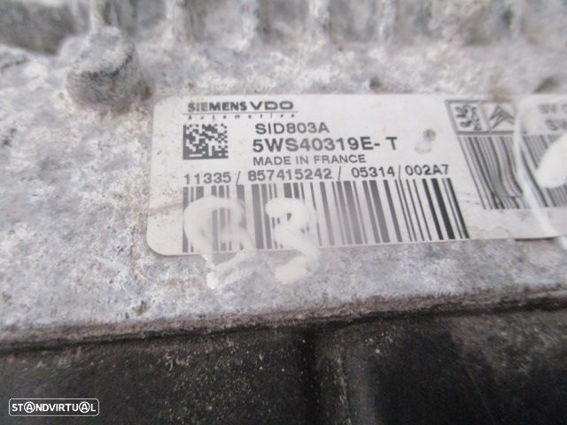 Centralina 9662148080 5WS40319ET 9655534080 PEUGEOT 407 2005 2.0HDI 136CV 4P CINZA  SIEMENS - 5