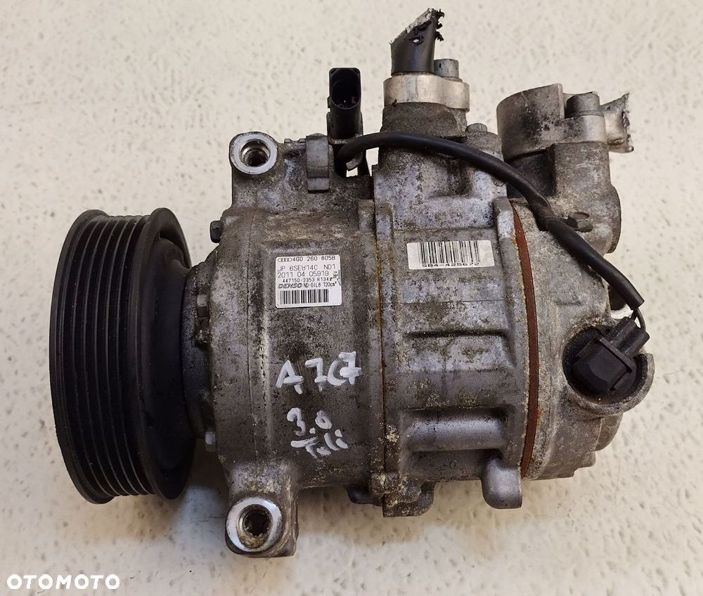 AUDI A7 C7 4G 10-18 3.0 TDI KOMPRESOR SPRĘŻARKA KLIMATYZACJI 4G0260805B - 6