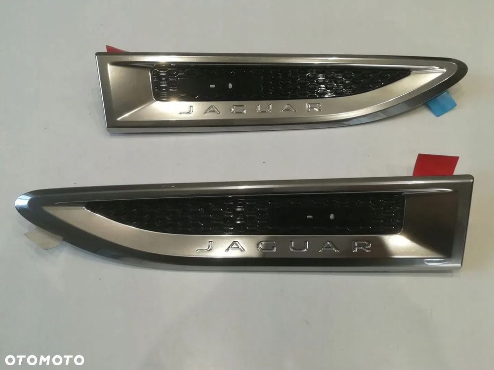 JAGUAR E-PACE X540 LISTWA WLOT BŁOTNIKA CHROM LEWA PRAWA SATYNA KOMPLET ORYGINAŁ - 11