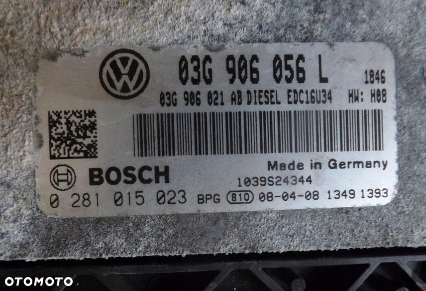 PASSAT B6 1.9 TDI BLS KOMPUTER SILNIKA 03G90605L - 1