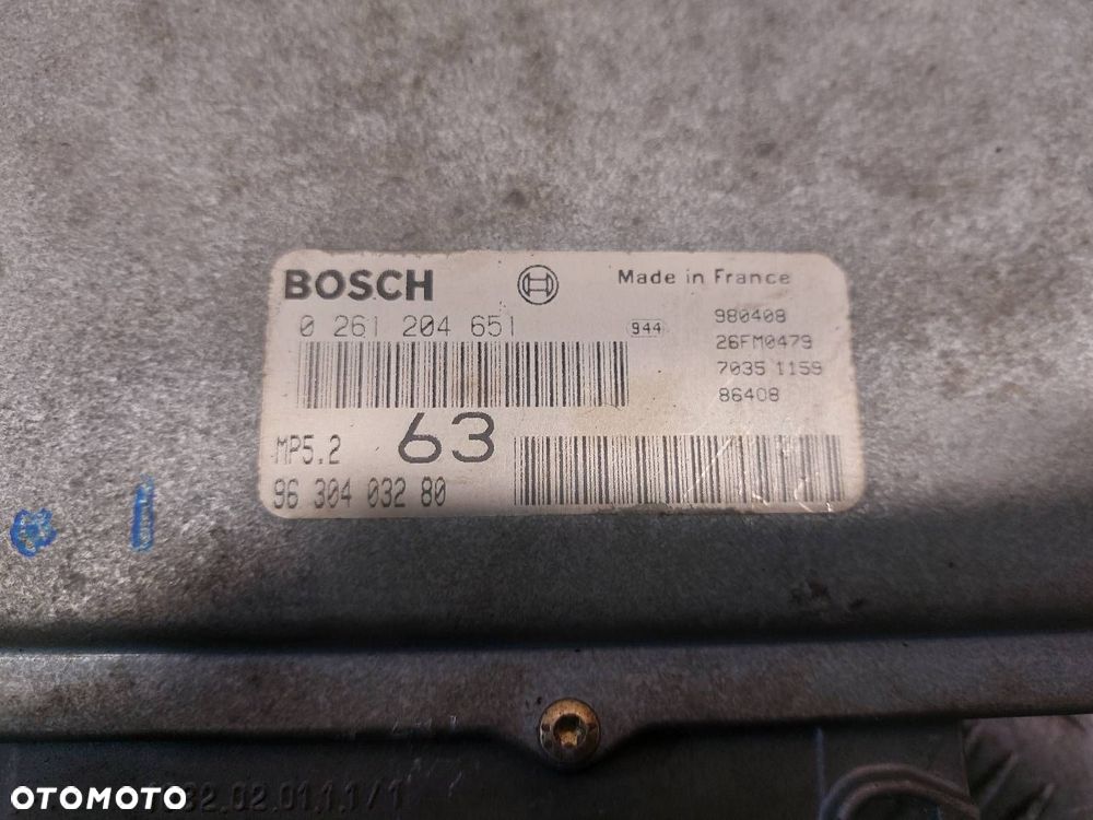 ZESTAW STARTOWY PEUGEOT 406 2.0 16V 9630403280 962871948A 9663289180 - 11