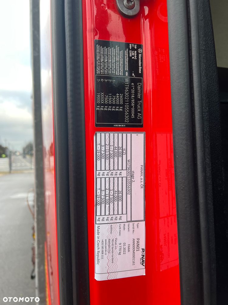 Mercedes-Benz ACTROS  MP5 euro6 6x2 jumbo zestaw  120m 38palet - 16