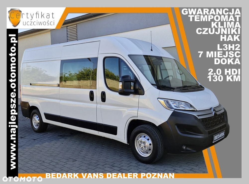 Citroën Jumper, L3H2, BRYGADÓWKA, 7 miejsc, DOKA, tempomat, klima, HAK - 1