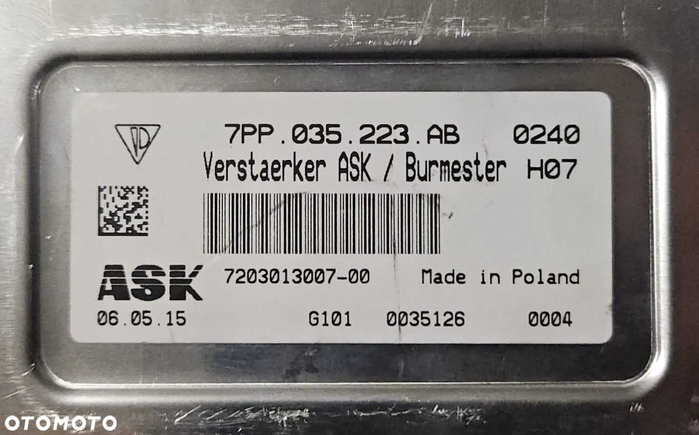WZMACNIACZ AUDIO PORSCHE CAYENNE 7PP035223AB - 5