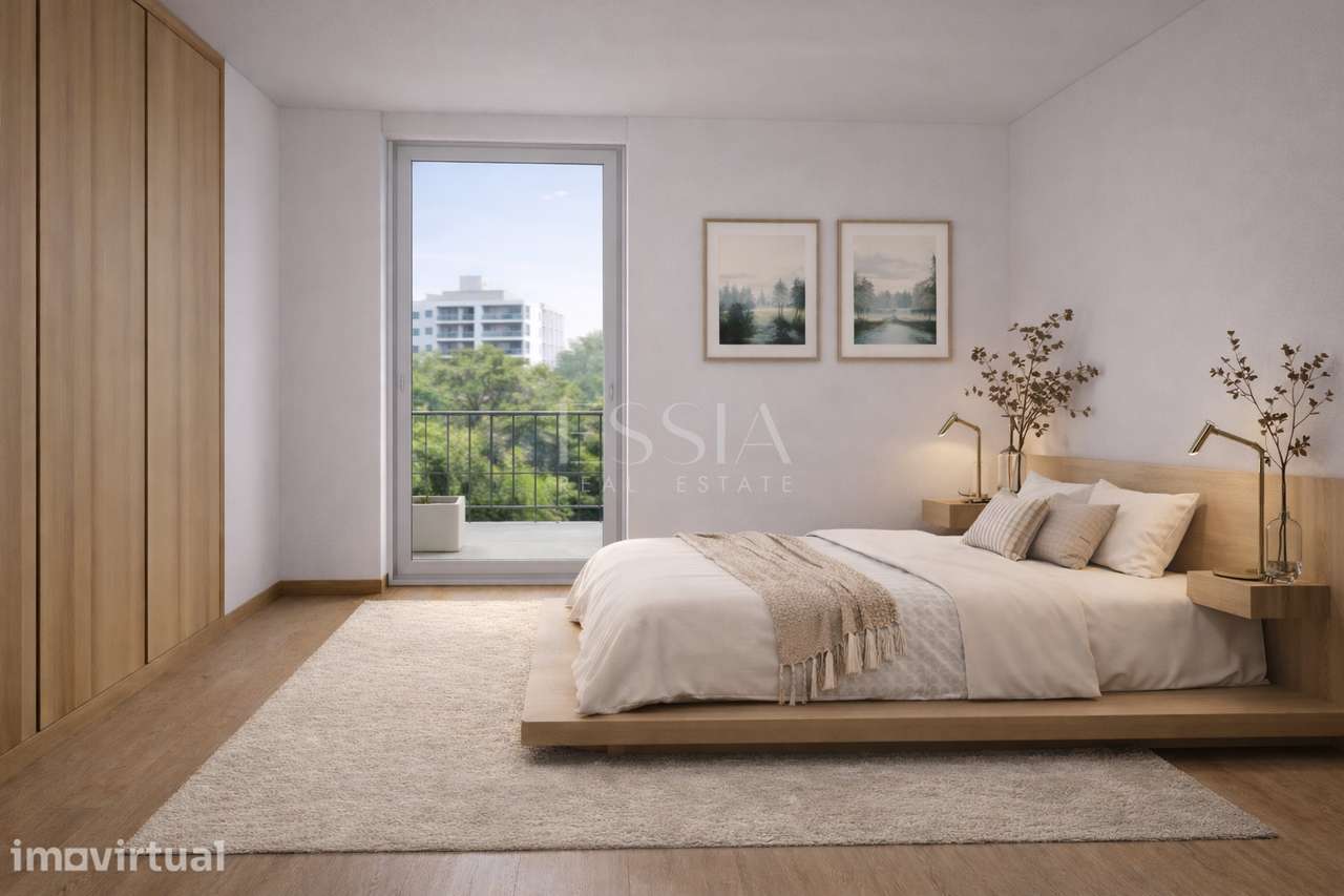 Apartamento T2 em Custóias com Varanda e Garagem - Grande imagem: 5/6