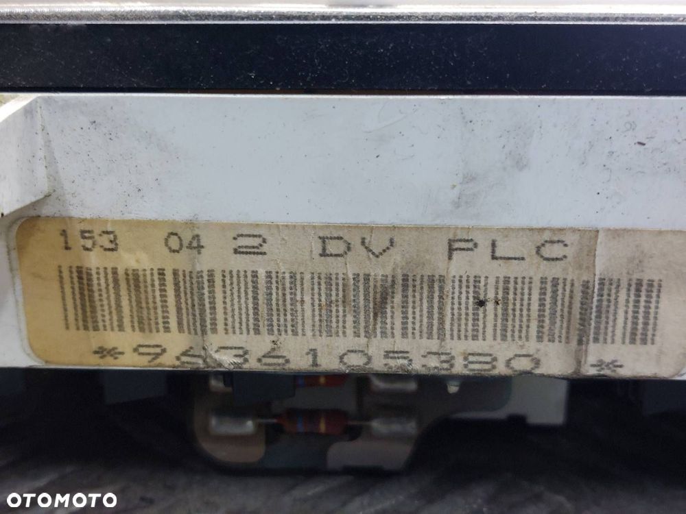 LICZNIK ZEGARY CITROEN BERLINGO I 1.9 D 9636105380 ID: 237274 - 5