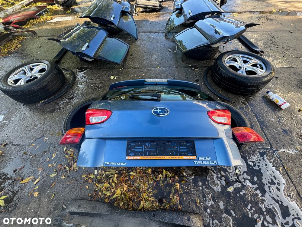 Subaru tribeca b9 maska osłona pod silnik lampy przód filtr obudowa filtra zderzak przód wzmocnienie górne pas belka przód chłodnica oleju chłodnica klimy zbiorniczek spryskiwaczy zawiasy maski błotnik prawy lewy węże wspomagania drzwi prawe lewe przednie tylne progi felgi koła klapa tył lampy tył belka tył zderzak tył - 13