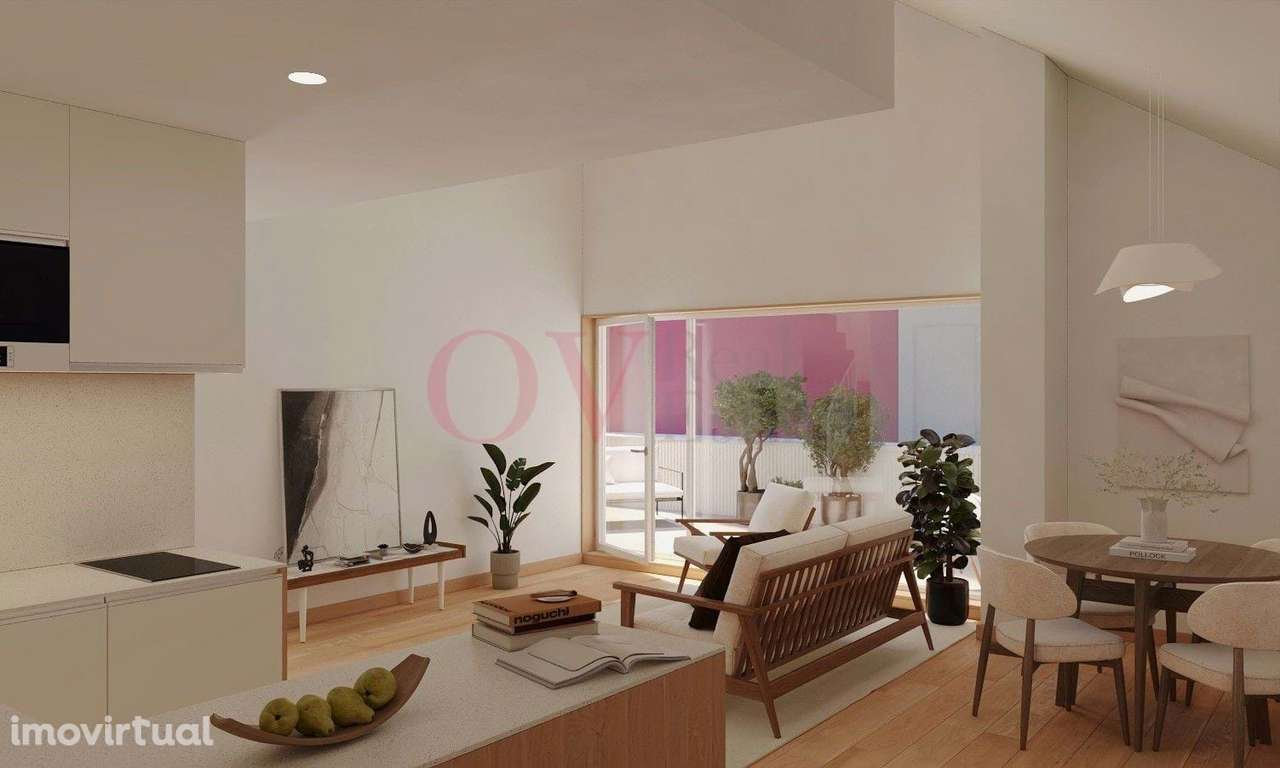 Apartamento T1 com terraço e lugar de garagem, para VENDA, junto ao Ca - Grande imagem: 3/6