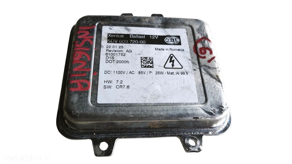 OPEL INSIGNIA A 10r PRZETWORNICA XENON 5DV00972000 - 1
