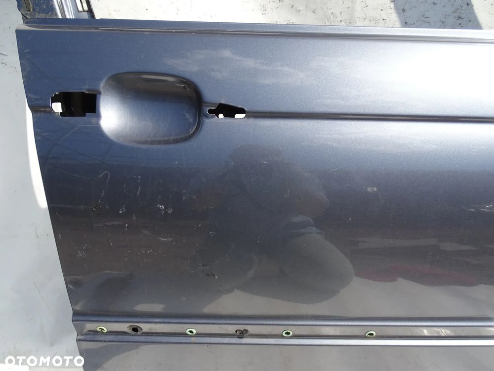 DRZWI PRAWE PRZÓD PRZEDNIE BMW E46 SEDAN KOMBI STAHLGRAU PIERWSZY LAKIER F-VAT - 2