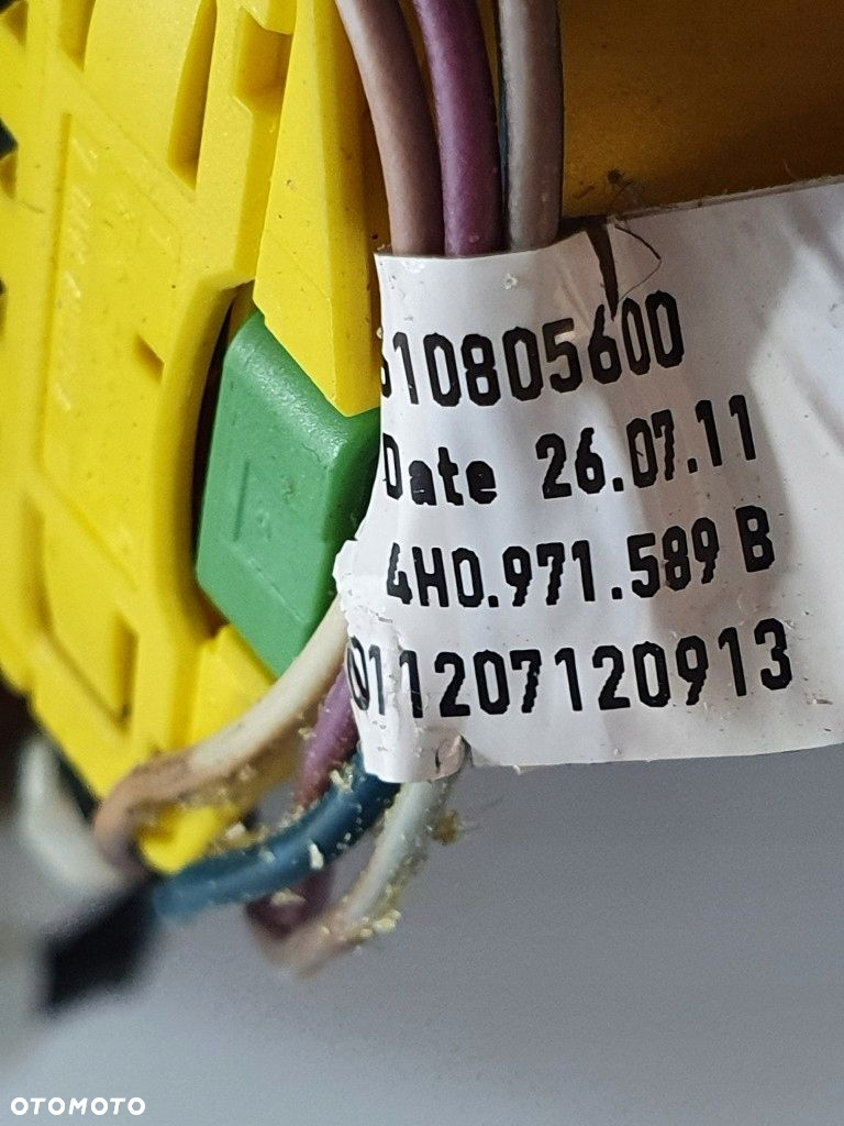 AUDI A6 C7 A7 PODUSZKA KIEROWCY AIRBAG WYSTRZELONY 4G0880201F WIĄZKA - 9