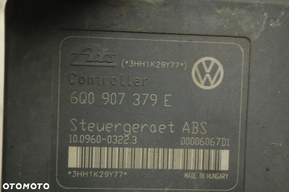 POMPA ABS + STEROWNIK 6Q0614117C VW POLO IV 9N SEAT IBIZA III SKODA - 4