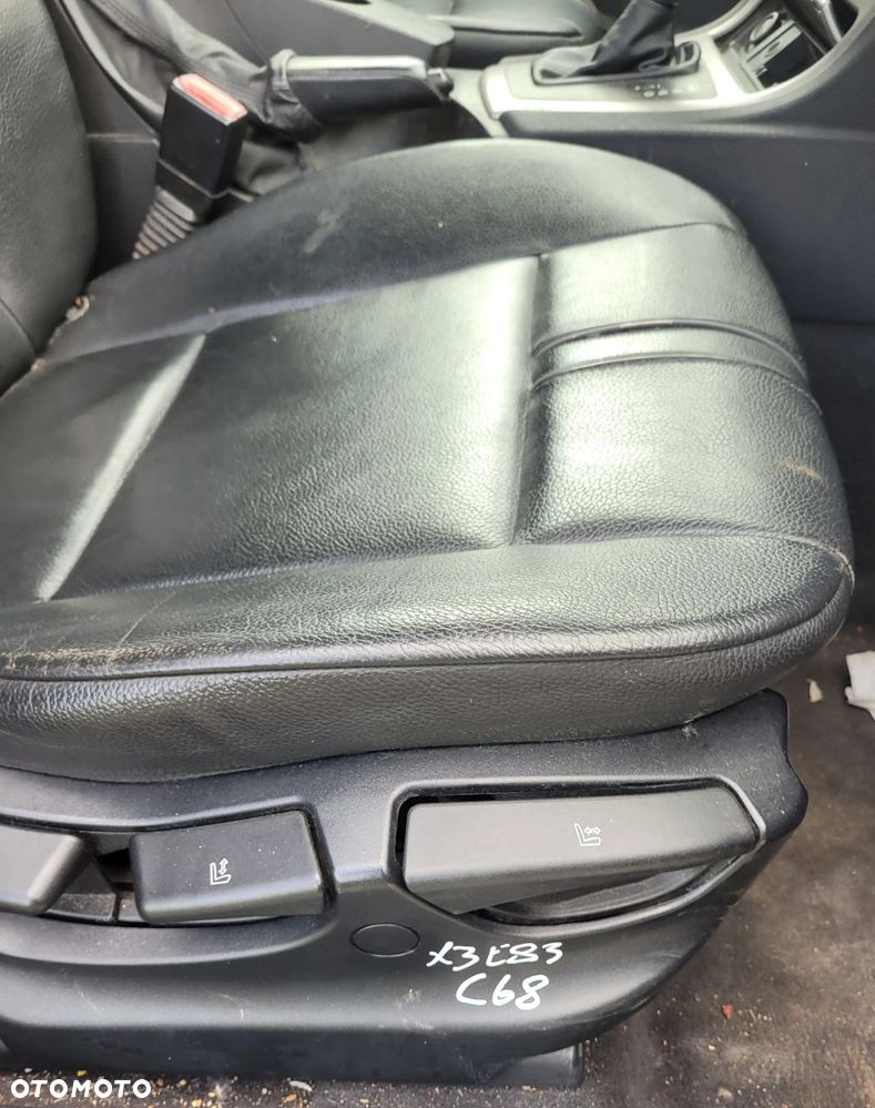 FOTEL PRAWY PRZÓD PRZEDNI BMW X3 E83 SKÓRA C68 - 2