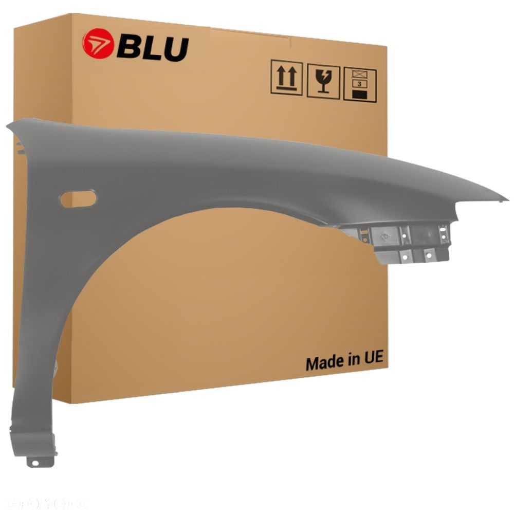 BLU Błotnik SEAT TOLEDO II 2 LS7U Prawy Srebrny 1999-2004 przód ocynk GrauSombra - 1
