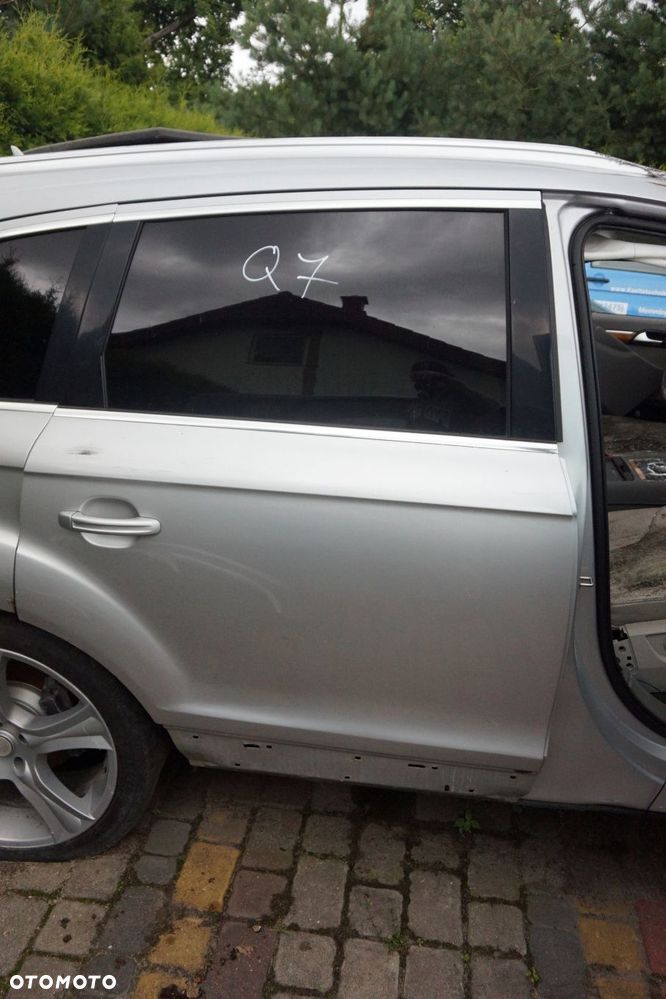 DRZWI TYLNE PRAWE Q7 4L LIFT LX7W  SREBRNY AUDI 2009-2015 - 1