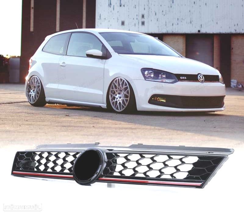 GRELHA FRONTAL VOLKSWAGEN VW POLO 3/5 09-17 LOOK GTI - 1