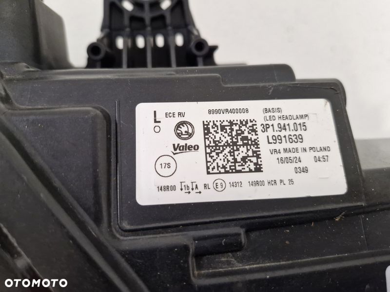 SKODA SUPERB 4 IV LAMPA LEWY PRZÓD LEWA PRZEDNIA REFLEKTOR LED EU 3P1941015 - 5