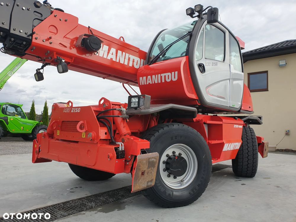 Manitou MRT ROTO 2150 Privilege KOSZ/WIDŁY/PILOTY SPROWADZONA PIĘKNY STAN - 34