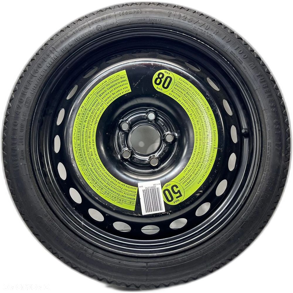 KOŁO DOJAZDOWE DOJAZDÓWKA AUDI A4 B8 8K0601027B R19 5X112 ET29 - 1
