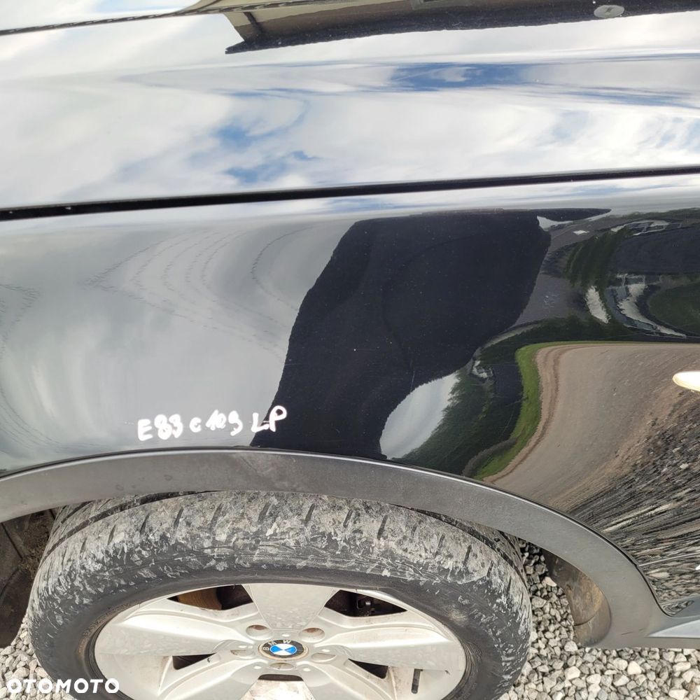 BŁOTNIK LEWY PRZÓD PRZEDNI BMW X3 E83 475 BLACKSAPPHIRE ORG LAKIER C109 - 3