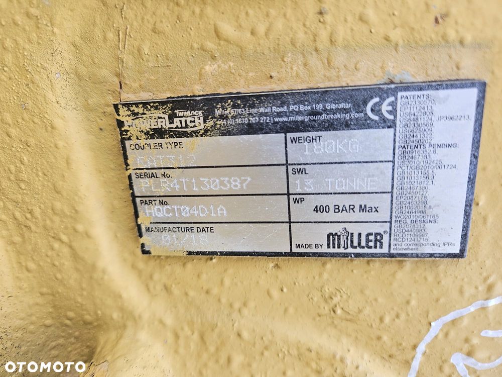 Caterpillar SZYBKOZŁĄCZE NOWE MILLER  CAT CATERPILLAR 312 313 314 315 - 7