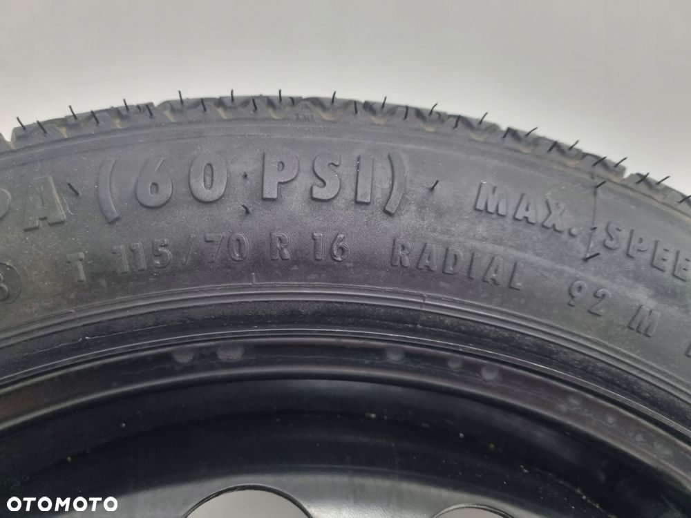 KOŁO DOJAZDOWE ZAPASOWE Opel Vectra C Astra H 115/70 R16 2160132 5x110 - 7
