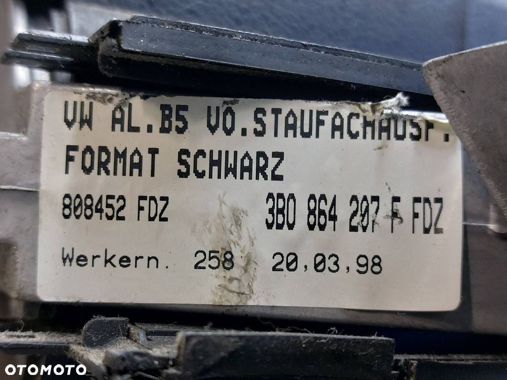 PODŁOKIETNIK VOLKSWAGEN PASSAT B5 3B0864207F - 7