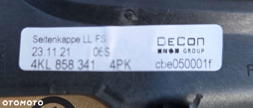 audi q8 e-tron 4ke listwa maskownica deski 4kl858341 - 3