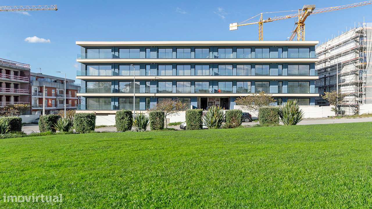 Apartamento T3 novo com lugar duplo de garagem na Madalena. - Grande imagem: 3/14