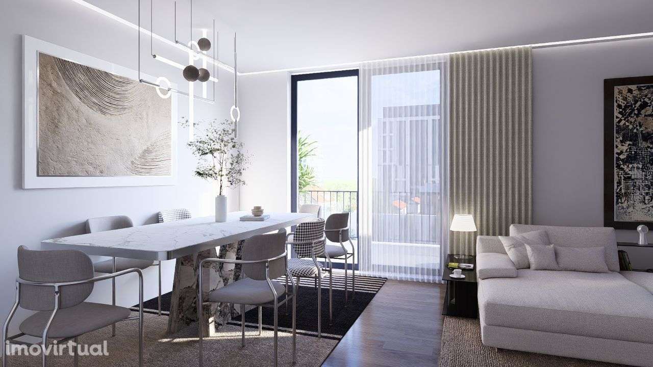 T2 Portimão Novo 2 frentes, varanda e terraço 2 lugares de garagem - Grande imagem: 2/48