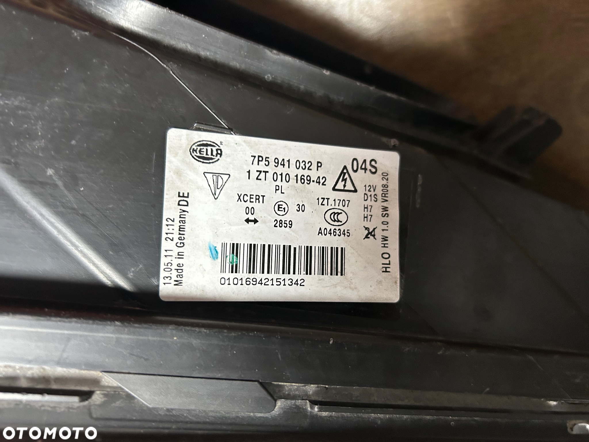LAMPA PRAWA XENON PORSCHE CAYENNE II 7P5941032P ORG - 3