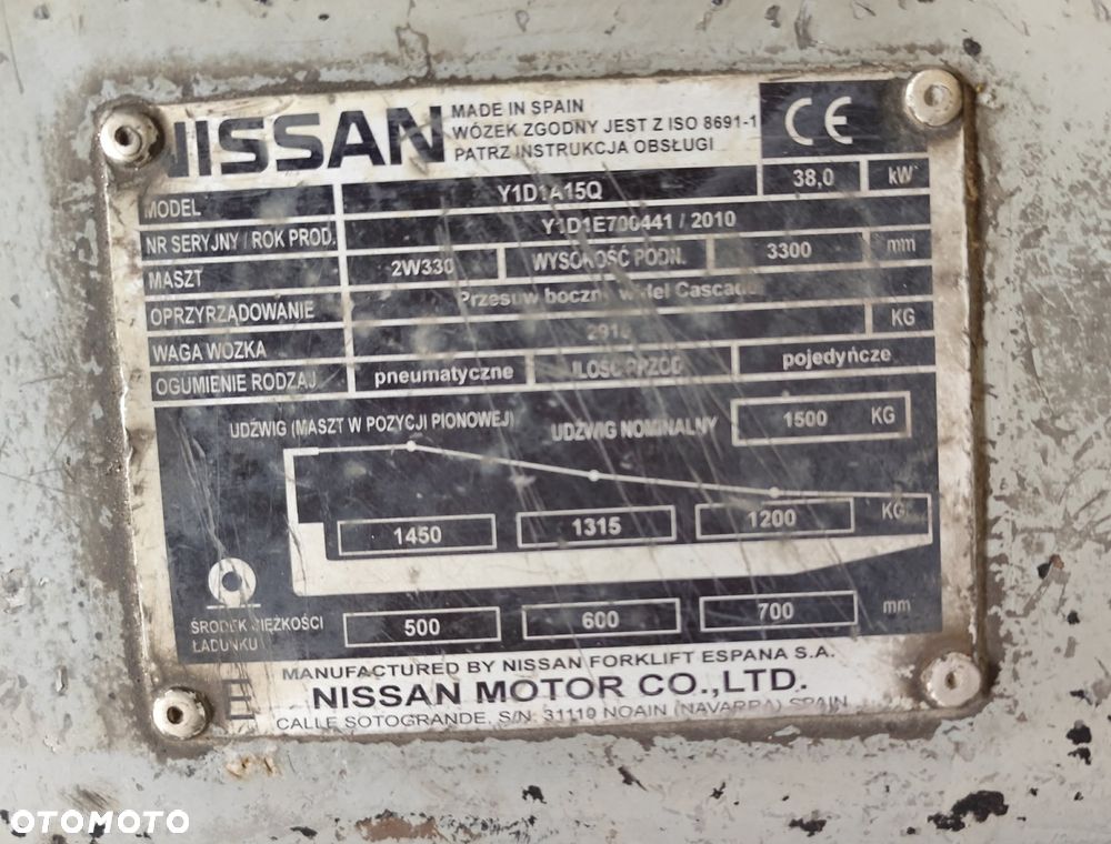 Nissan Y1D1A15Q - 2