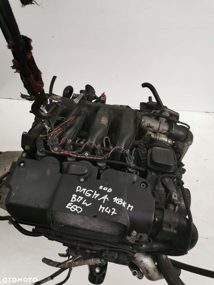 SILNIK KOMPLETNY BMW 3 E90 5 E60 320D 520D 2.0D M47D20 204D4 - 9