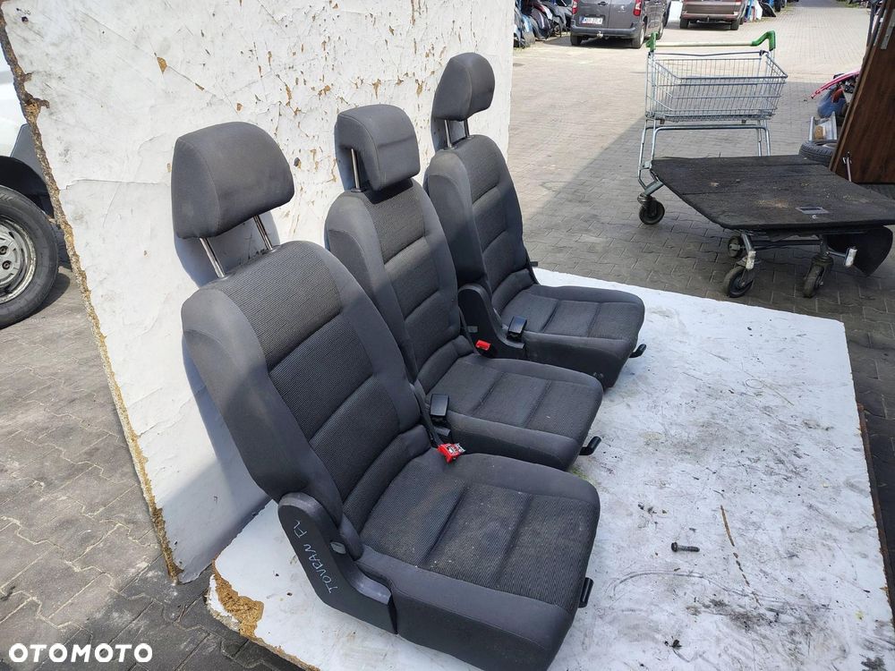 KANAPA FOTELE TYŁ VOLKSWAGEN TOURAN 1 I FL LIFT - 9
