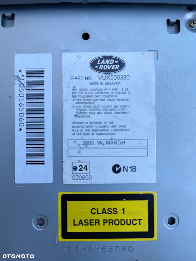 Radio CD 6CD-465 VUX500330 Land Rover Discovery 3 III L319 - 3