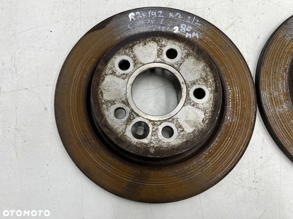 Tarcze hamulcowe Volvo C30 C70 S40 V40 V50 Ford C-max MK1 Focus MK2 03-12r. tylne 280mm. tarcza KPL - 3
